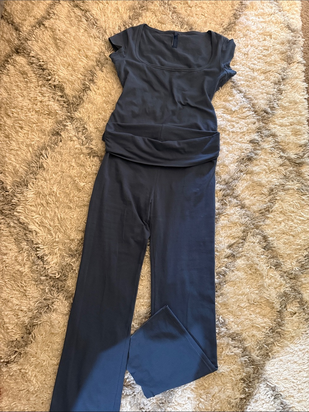 SKIMS SET TOP AND LEGGINGS Blue Set